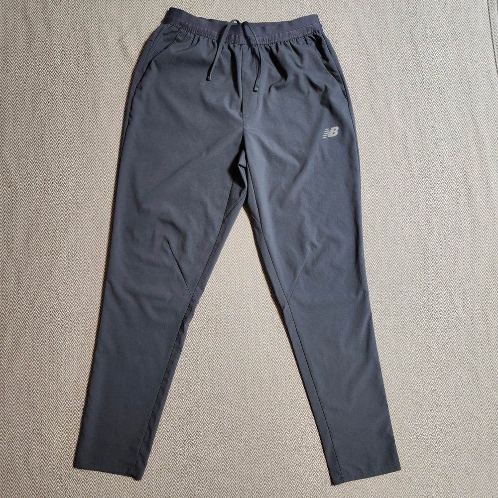 New Balance Mens Gray Performance Athletic Jogger Pants Small MP21275